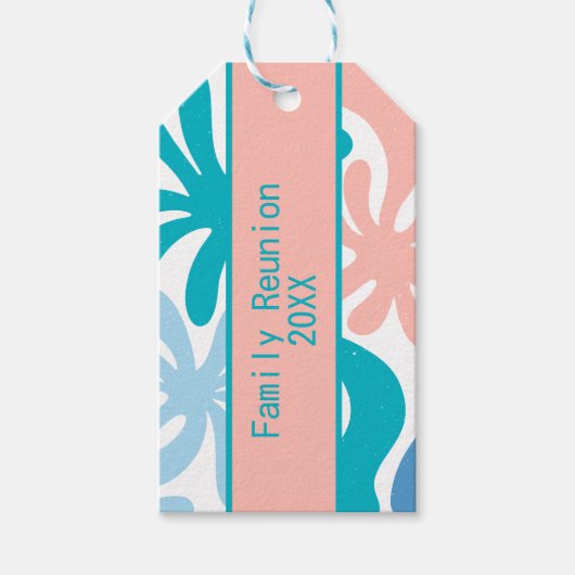 ファミリー懇親会夏テーマギフトラベル ギフトタグ (正面)