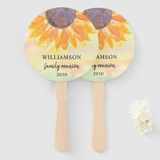 ファミリー懇親会夏 ハンドファン (正面&裏面)