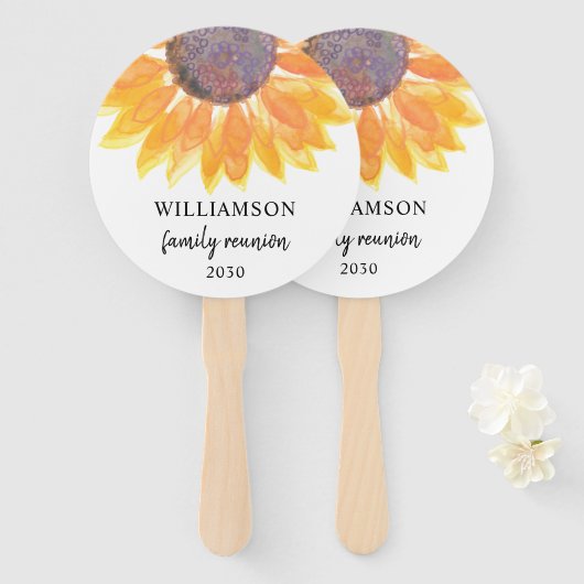 ファミリー懇親会夏 ハンドファン (正面&裏面)