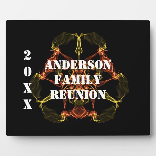 ファミリー懇親会天空宇宙テーマウェルカムテーブル フォトプラーク (正面)