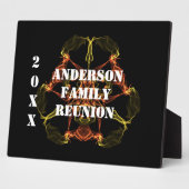 ファミリー懇親会天空宇宙テーマウェルカムテーブル フォトプラーク (側面)