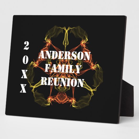 ファミリー懇親会天空宇宙テーマウェルカムテーブル フォトプラーク (側面)