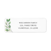 ファミリー懇親会差出人住所 ラベル (正面)