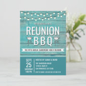 ファミリー懇親会年次BBQバーベキュー素朴 招待状 (スタンド正面)