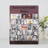 ファミリー懇親会招待状とフォトビンゴカード (スタンド正面)