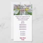 ファミリー懇親会招待状カードイベントの花 (正面)