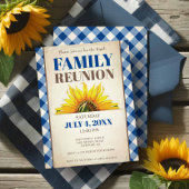 ファミリー懇親会招待状ス素朴ンフラワーピクニック 招待状