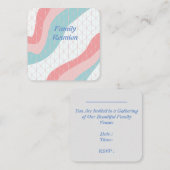 ファミリー懇親会招待状ノテカード ノートカード (正面/裏面)