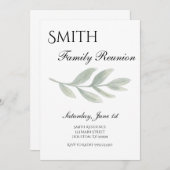 ファミリー懇親会招待状ファミリーギャザリング招待状 招待状 (正面/裏面)