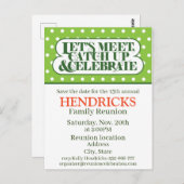 ファミリー懇親会招待状 ポストカード (正面/裏面)