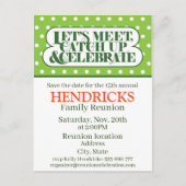 ファミリー懇親会招待状 ポストカード (正面)