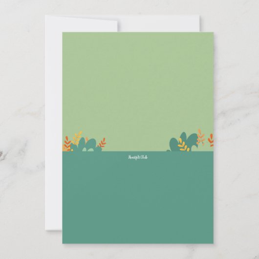 ファミリー懇親会招待状 招待状 (裏面)