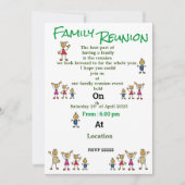 ファミリー懇親会招待状 招待状 (正面)