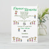 ファミリー懇親会招待状 招待状 (スタンド正面)