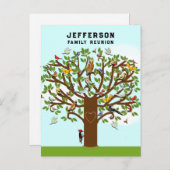 ファミリー懇親会招待状 案内ポストカード (正面/裏面)