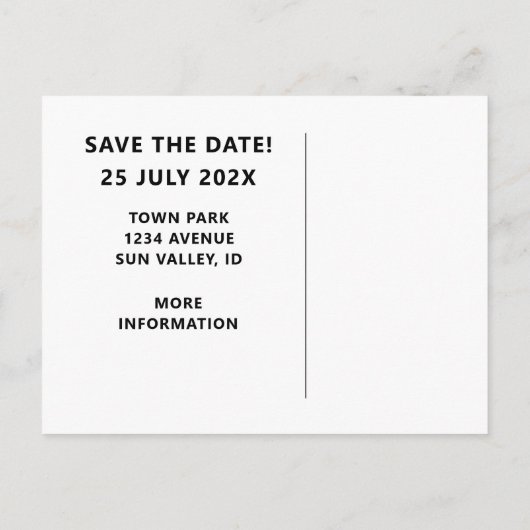 ファミリー懇親会招待状 案内ポストカード (裏面)