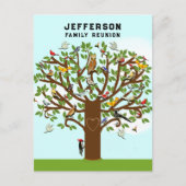 ファミリー懇親会招待状 案内ポストカード (正面)