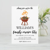 ファミリー懇親会招待状Bbqクックアウト 招待状 (スタンド正面)