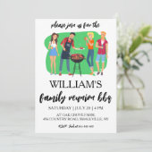 ファミリー懇親会招待状Bbqクックアウト 招待状 (スタンド正面)