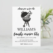 ファミリー懇親会招待状Bbqクックアウト 招待状 (スタンド正面)