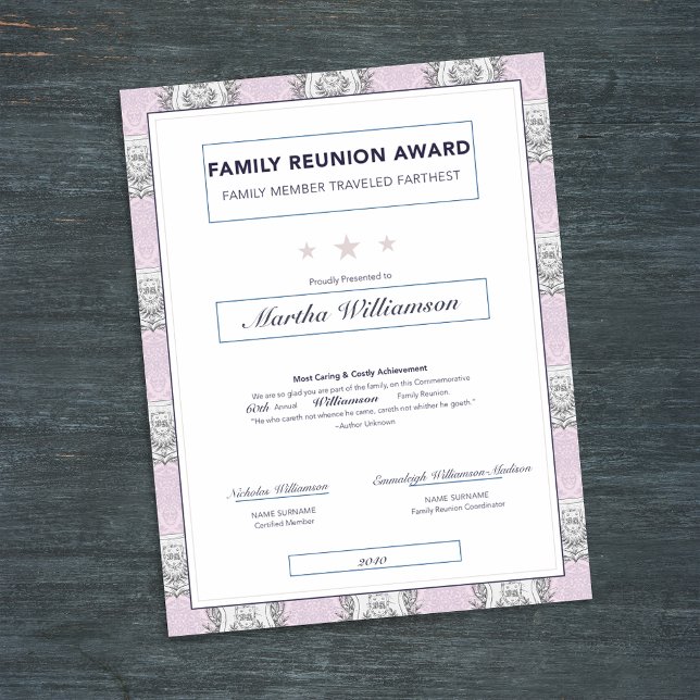 ファミリー懇親会旅行賞ピンククレスト (クリエイターアップロード済み)