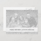 ファミリー懇親会日付のフォトポストカードを保存 案内ポストカード (正面/裏面)