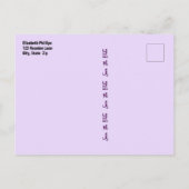 ファミリー懇親会日付の保存タイポグラフィアモダンート 案内ポストカード (裏面)