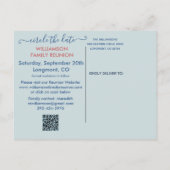 ファミリー懇親会日付の国側QRコードを保存 案内ポストカード (裏面)