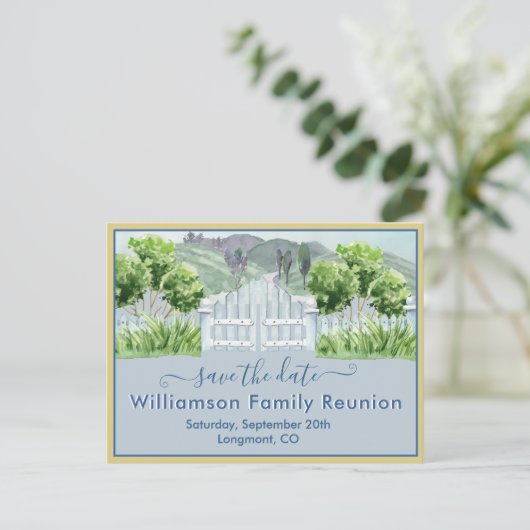 ファミリー懇親会日付の国側QRコードを保存 案内ポストカード (スタンド正面)