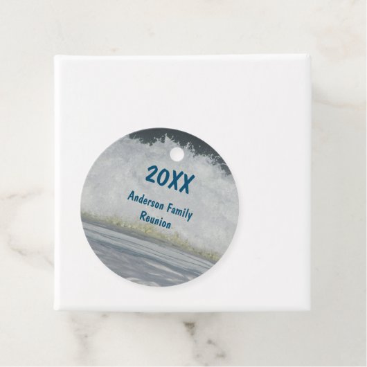 ファミリー懇親会海年夏ビーチバケーション フェイバータグ (インサイチュ)