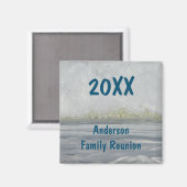 ファミリー懇親会海年夏ビーチバケーション マグネット (正面/裏面)