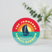 ファミリー懇親会熱帯サンセットサマーカスタムパーティー 招待状 (スタンド正面)