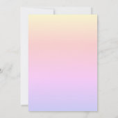 -ファミリー懇親会熱帯水彩フラミンゴ 招待状 (裏面)