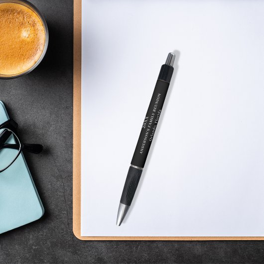 ファミリー懇親会白黒 ボールペン