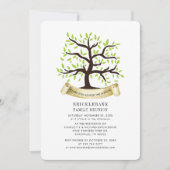 ファミリー懇親会系図学ツリーアニュアルコシズパーティー 招待状 (正面)