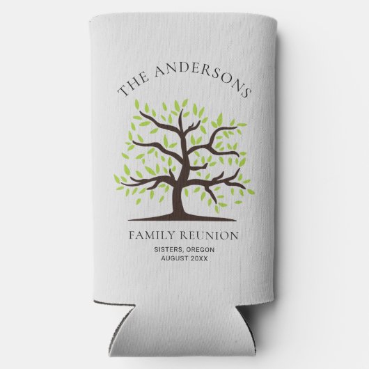 ファミリー懇親会系図学ツリーカスタム スリム缶クーラー (裏面)