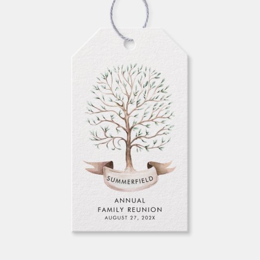 ファミリー懇親会系図学ツリーシズカスタムズ ギフトタグ (正面)