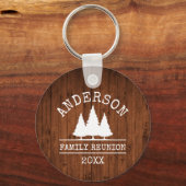 ファミリー懇親会素朴ウッドパインツリーズ キーホルダー (正面)