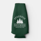 ファミリー懇親会素朴パインツリーズグリーン ボトルクーラー (正面)