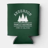 ファミリー懇親会素朴パインツリーズグリーン 缶クーラー (正面)