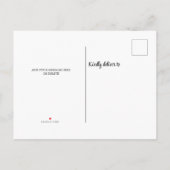 ファミリー懇親会素朴フローラ インビテーションポストカード (裏面)