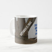 ファミリー懇親会素朴レイクハウスアニュアルバケーション コーヒーマグカップ (正面左)