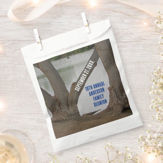 ファミリー懇親会素朴レイクハウスアニュアルバケーション フェイバーバッグ (クリップ留めされた状態)