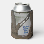 ファミリー懇親会素朴レイクハウスアニュアルバケーション 缶クーラー (缶裏面)