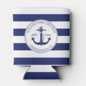 ファミリー懇親会航海のブルーいかりモノグラム 缶クーラー (裏面)