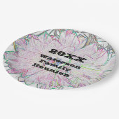 ファミリー懇親会芸術的フラワースケッチ大イベント ペーパープレート (アングル)