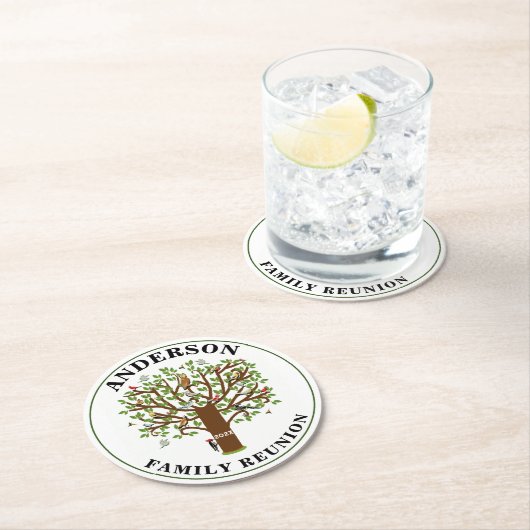 ファミリー懇親会記念 ラウンドペーパーコースター (インサイチュ)