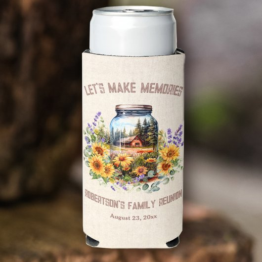 ファミリー懇親会誕生日フォレストキャビン スリム缶クーラー