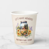 ファミリー懇親会誕生日フォレストキャビン 紙コップ (正面)