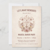 ファミリー懇親会誕生日マジカルシナルパーティー 招待状 (正面)